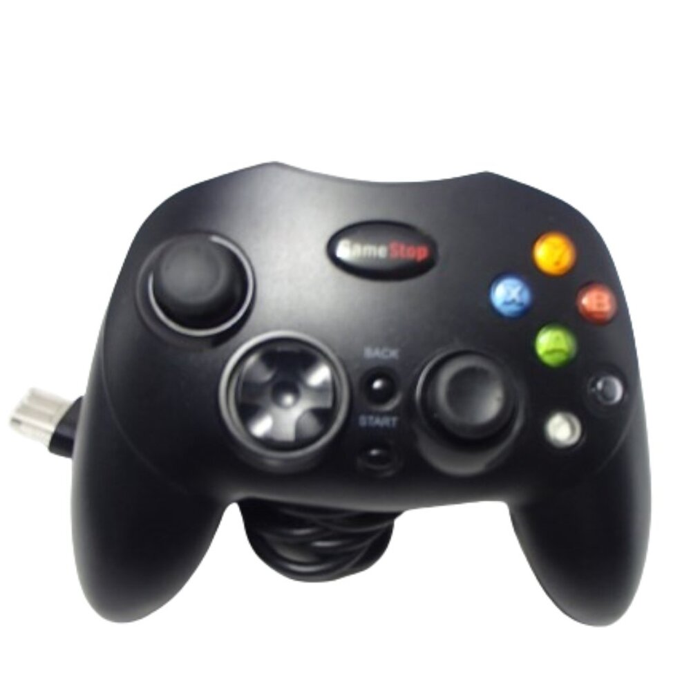 Gamestop Edition PDP BB-136 Wired Black Controller For Xbox Original